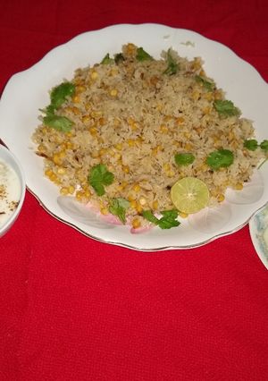 A picture of Chana dal pulao.