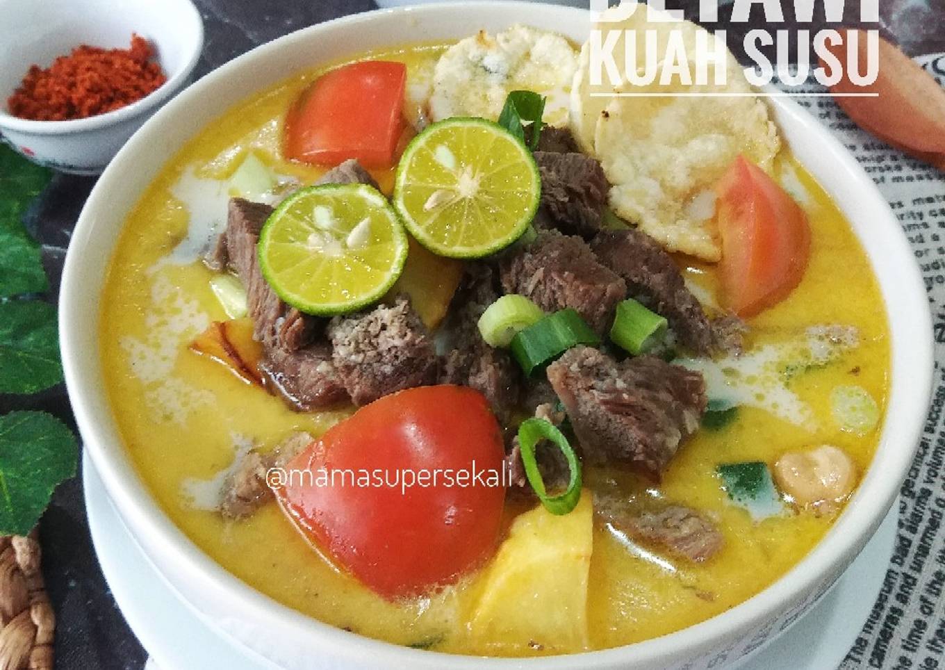 Soto betawi kuah susu