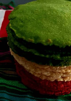 Una foto de Tortillas tricolor