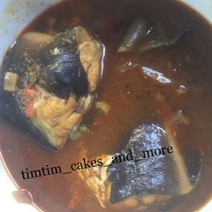 A picture of Catfish peppersoup.