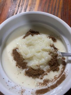 Una foto de Arroz con leche condensada