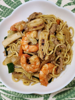 什錦沙茶炒麵 的食譜成品照片