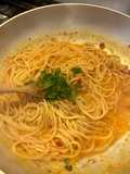 Spaghetti in padella 58 capriccio di pesce (Calabria) e tonno