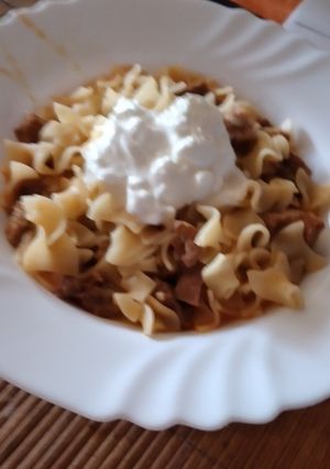 Húsos tészta recept fotója