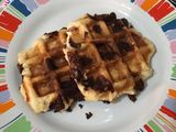 Waffles con chocolate