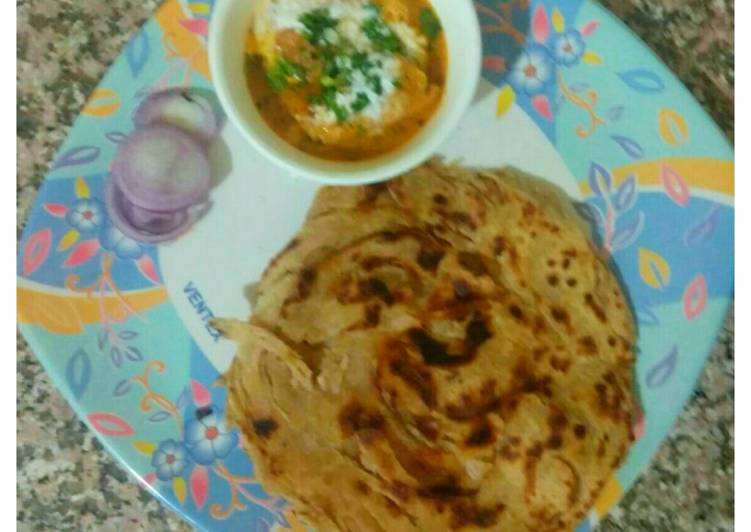 Recipe of Favorite Crispy Lachha Paratha with Malai Kofta