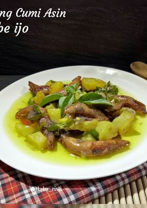 Foto resep Oseng Cumi Asin Cabe Ijo