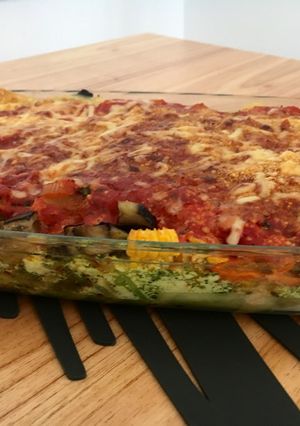 Una foto de Lasagna vegetariana