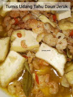 Foto resep 48. Tumis Udang Tahu Daun Jeruk