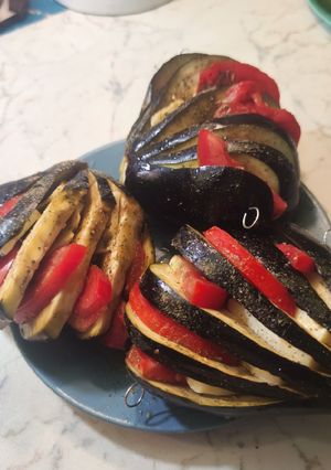 Padlizsán air fryerben húsmentesen recept fotója
