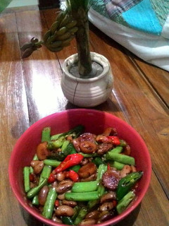 Foto resep Oseng buncis kacang merah