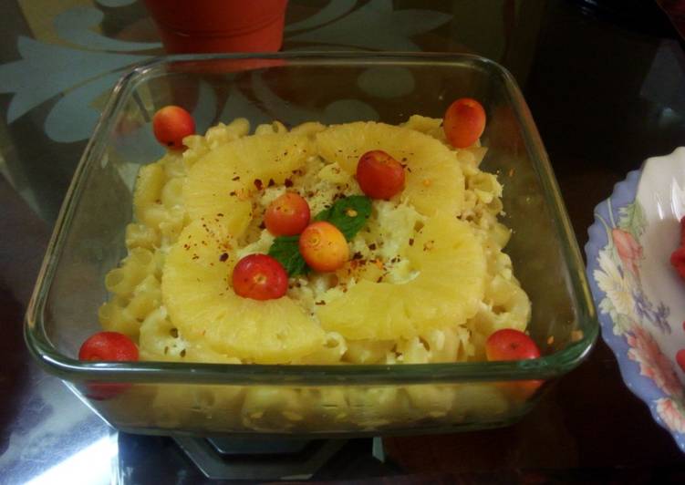 How to Prepare Recipe of Baked pineapple macaroni