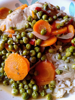 Una foto de Pollo arvejado a la chilena