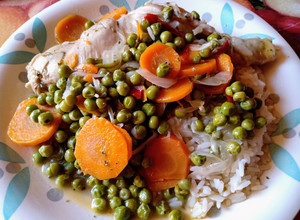 Una foto de Pollo arvejado a la chilena