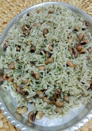 عکسی از دستور شوید پلو با لوبیا چشم بلبلی