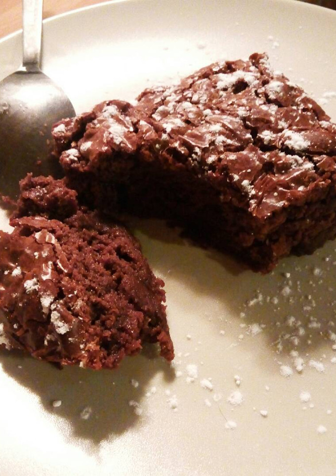 Una foto de Brownie de Nutella (3 ingredientes en 3 pasos)🍫