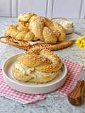 Simit Bread (Turkish Bagel) Roti Khas Turki