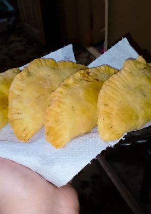 A picture of Chicken samosa.