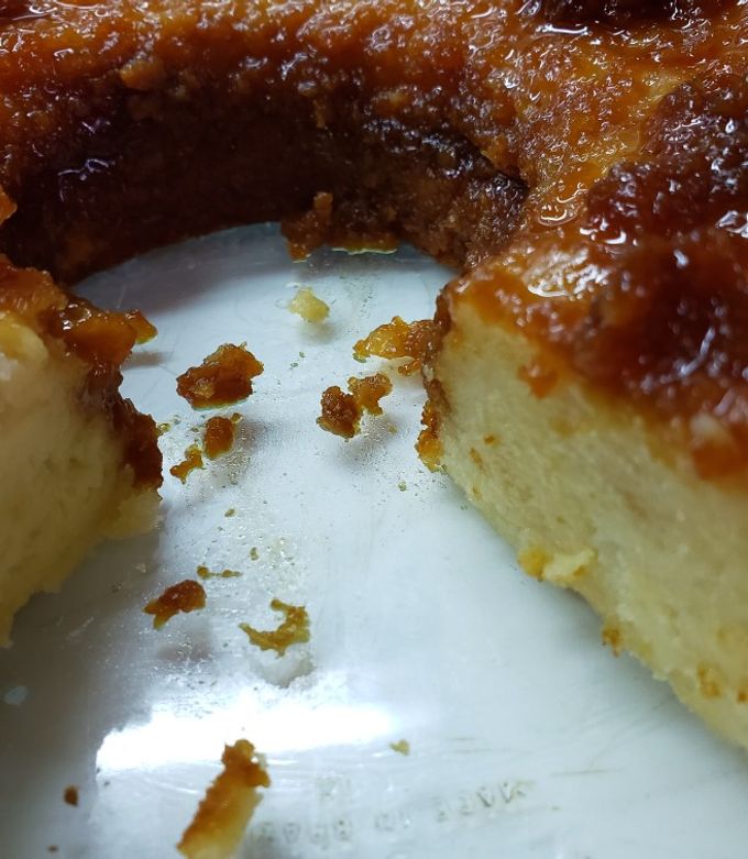 Una foto de Budín de pan esponjoso