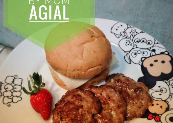 Resep: Burger home made Yang Enak