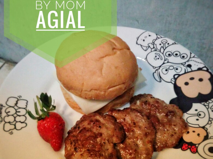 Resep: Burger home made Yang Enak