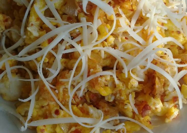 Telur Orak Arik Keju Rasa Indomie DEBM