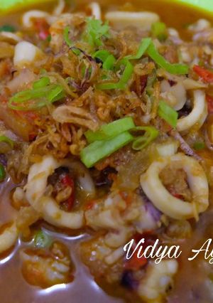 Foto resep Cumi Saus Asam Manis (Pedas)