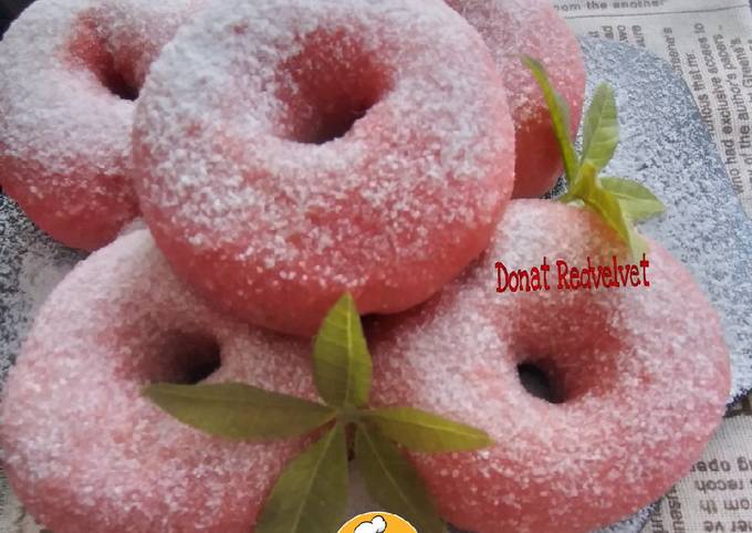 Langkah Mudah untuk Menyiapkan Donat Redvelvet (tanpa telur) Anti Gagal