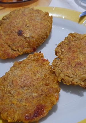 Una foto de Tortillas de plátano verde con queso 🧀 🥙