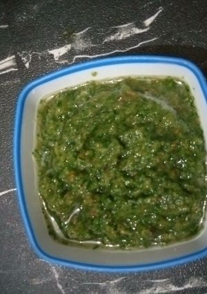 A picture of Coriander chutney.