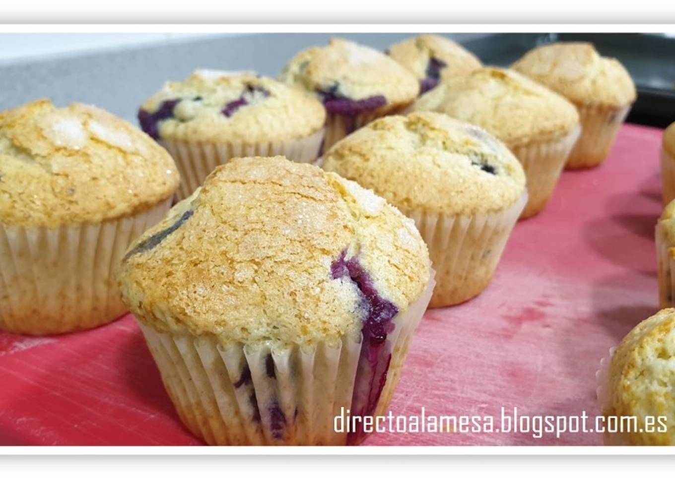 Muffins de arándanos