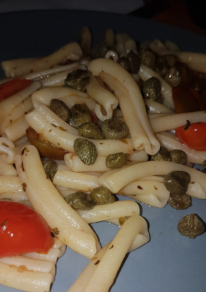 Una foto de Pasta con cherrys