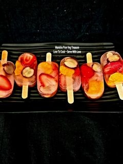 A picture of Lemon Shikanji Mix Fruits Ice Candy Popsicles.