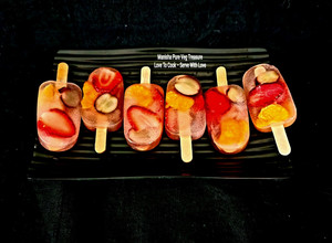 A picture of Lemon Shikanji Mix Fruits Ice Candy Popsicles.
