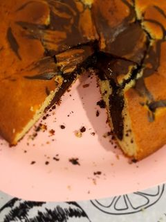 Una foto de Bizcochuelo Marmolado súper fácil