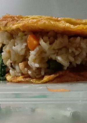 Foto resep Nasi goreng omellete sayur