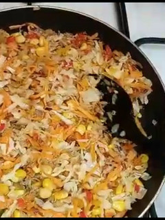 A picture of 3 Spice Vegetables samosa filling.