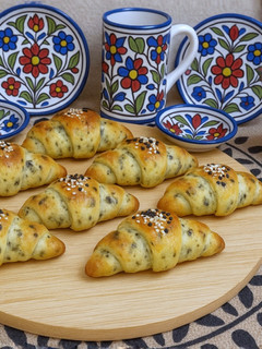 صورة لوصفة كرواسون زعتر اخضر