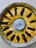 ROSCA DE Pascua SALADA (masa con quesos, rellena de tomates secos)