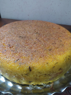 عکسی از دستور ته چین مرغ با شوید