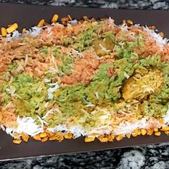 A picture of Rainbow pulav.