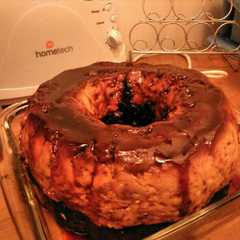 Una foto de Chocoflan