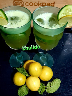 A picture of Minty cucumber lemonade.