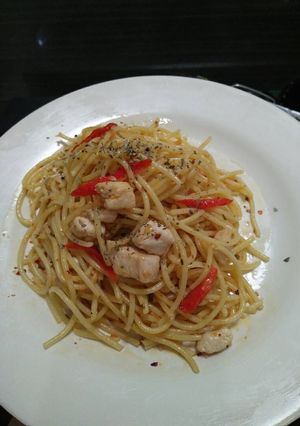 Foto resep Spaghetti Aglio olio