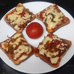 A picture of Cheese spread sandwich.
