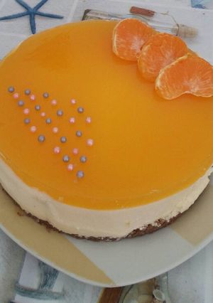 Foto principal de Mousse de mandarina y gelatina de mandarina