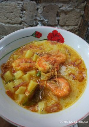 Foto resep Kentang Udang Kuah santan