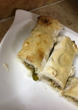 صورة لوصفة رول التوست بالتونه