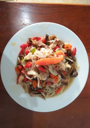 Foto resep Oseng jamur tongkol suwir