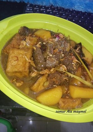 Foto resep Semur Daging tahu kentang